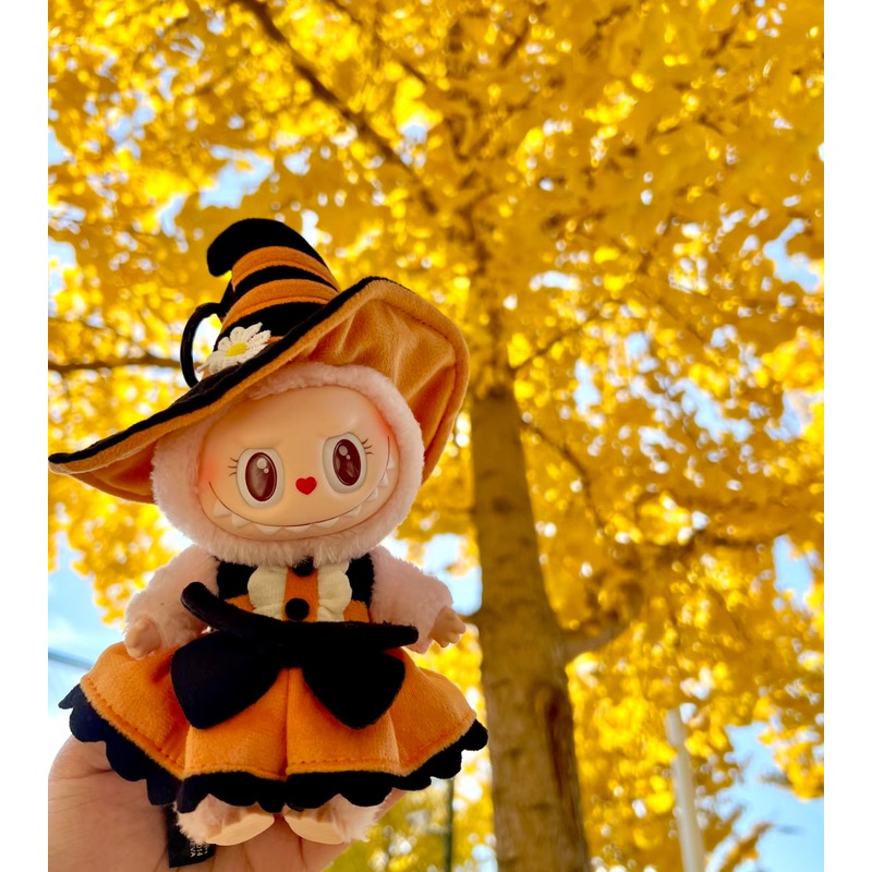 The Monsters Mokoko Magic of Pumpkin Vinyl Plush Pendant