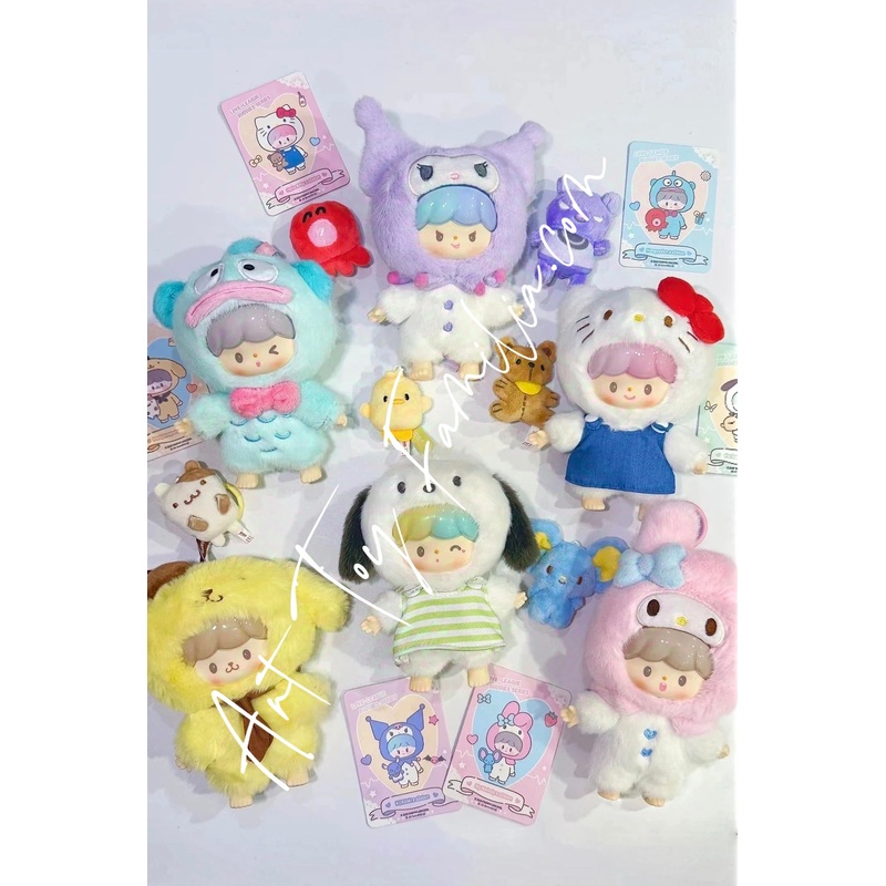 zZoton  Sanrio Love-League Buddies Series Vinyl Plush Keychain -