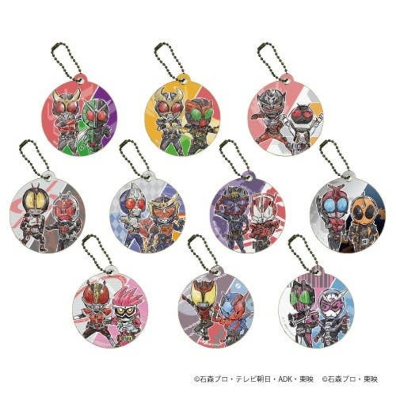Heisei Kamen Rider 20th Work Memorial: Chara Leather Charm 01 (GraffArt) 1Box 10pcs