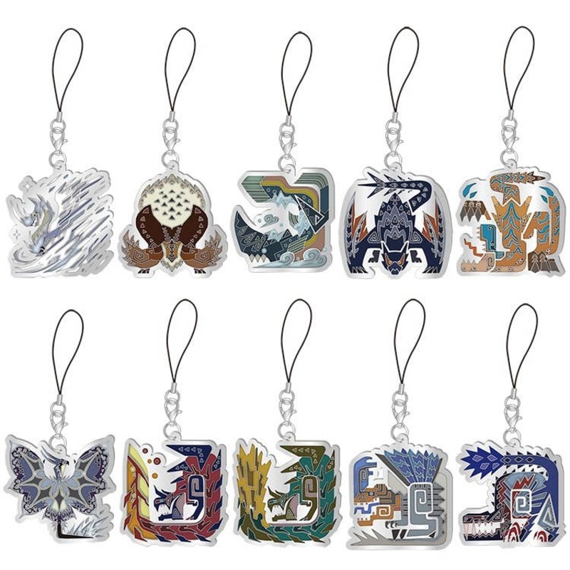 Monster Hunter World: Iceborne: Monster Icon Stained Mascot Collection 1Box 10pcs