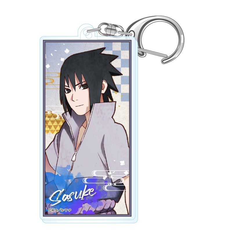 Naruto Shippuden: Vintage Series Acrylic Banner Keychain Sasuke Uchiha (Reissue)
