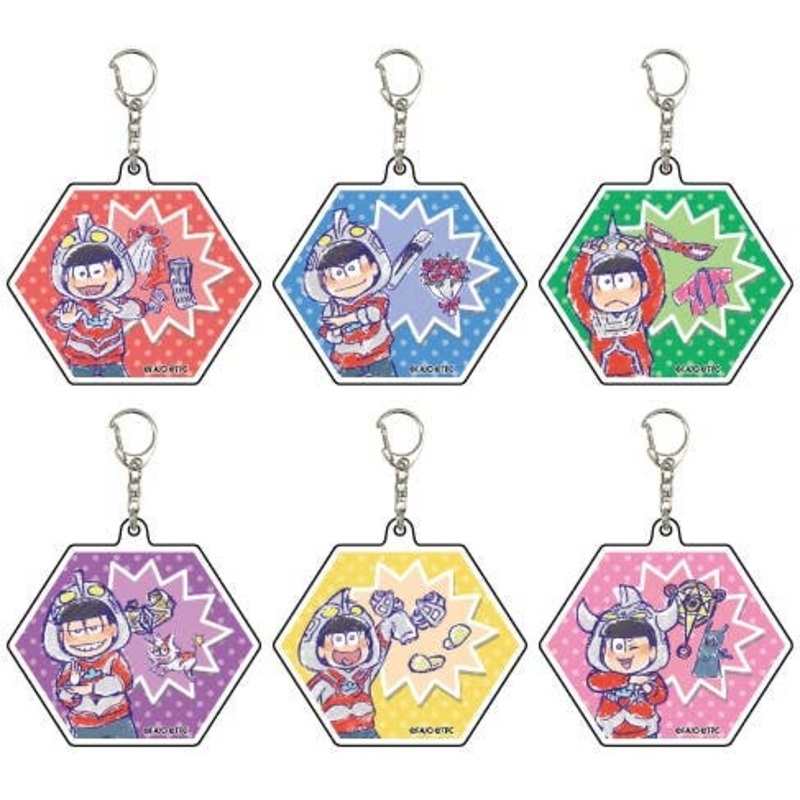 Osomatsu-san: Acrylic Keychain (Hexagon) Ulmatsu-san 01 GraffArt Design: 1Box (6pcs)