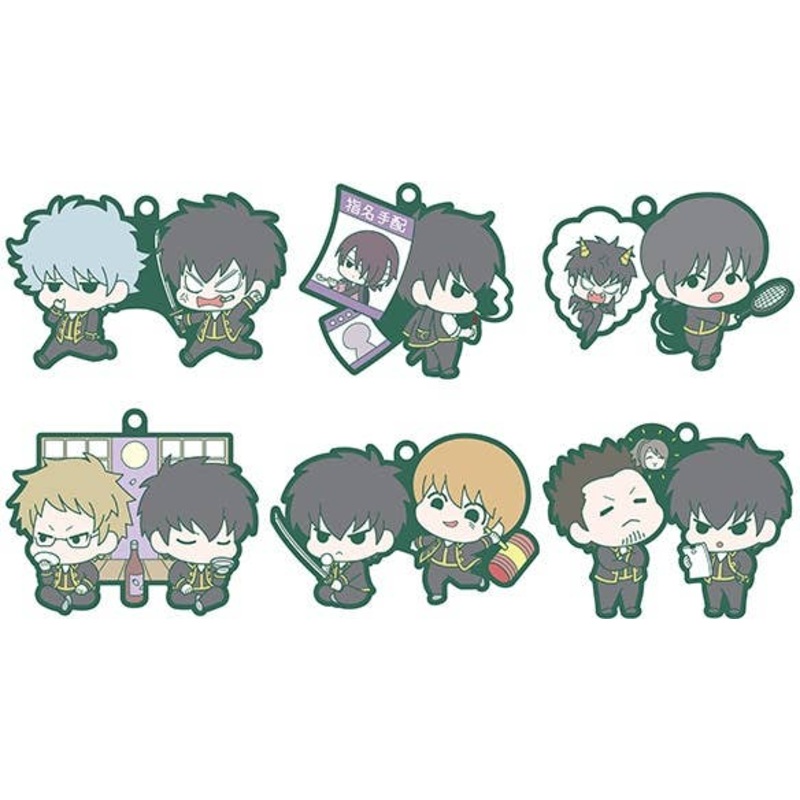 Rubber Mascot BuddyColle Gintama 24-hour Vice-Chief: 1Box (6pcs)