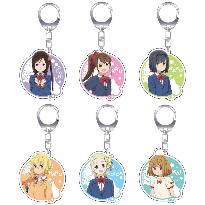 Hitori Bocchi no Marumaru Seikatsu: Tobi-Chara Trading Acrylic Keychain 1Box 6pcs