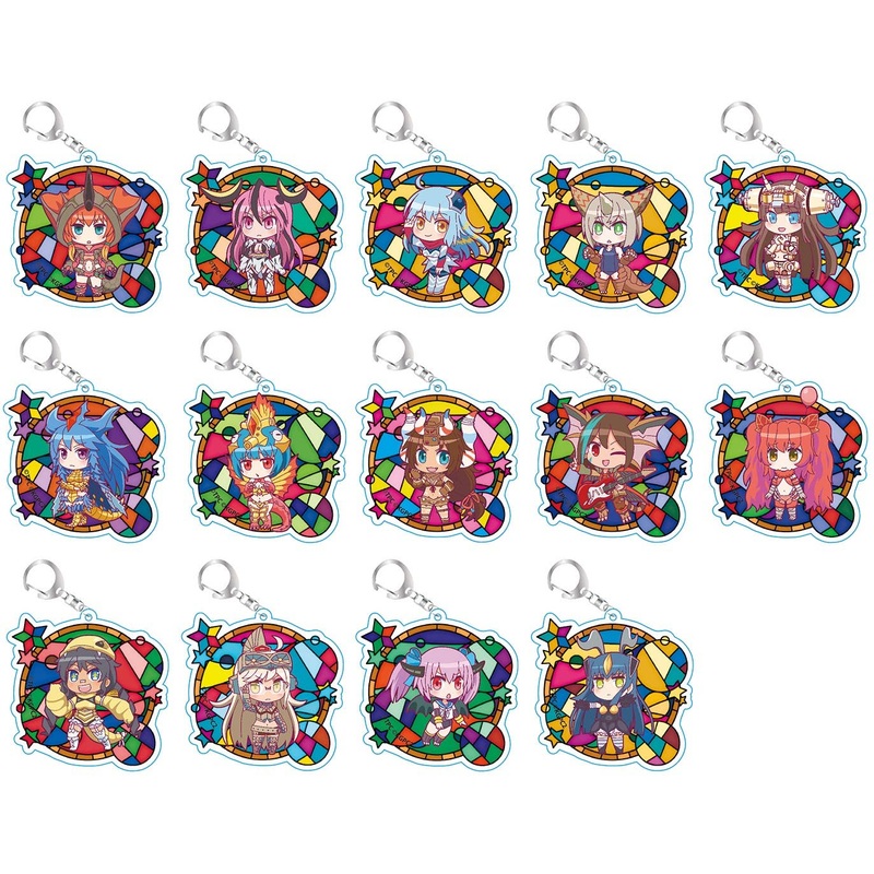 Kaiju Girls: Tobi-Chara Trading Acrylic Keychain 1Box 14pcs