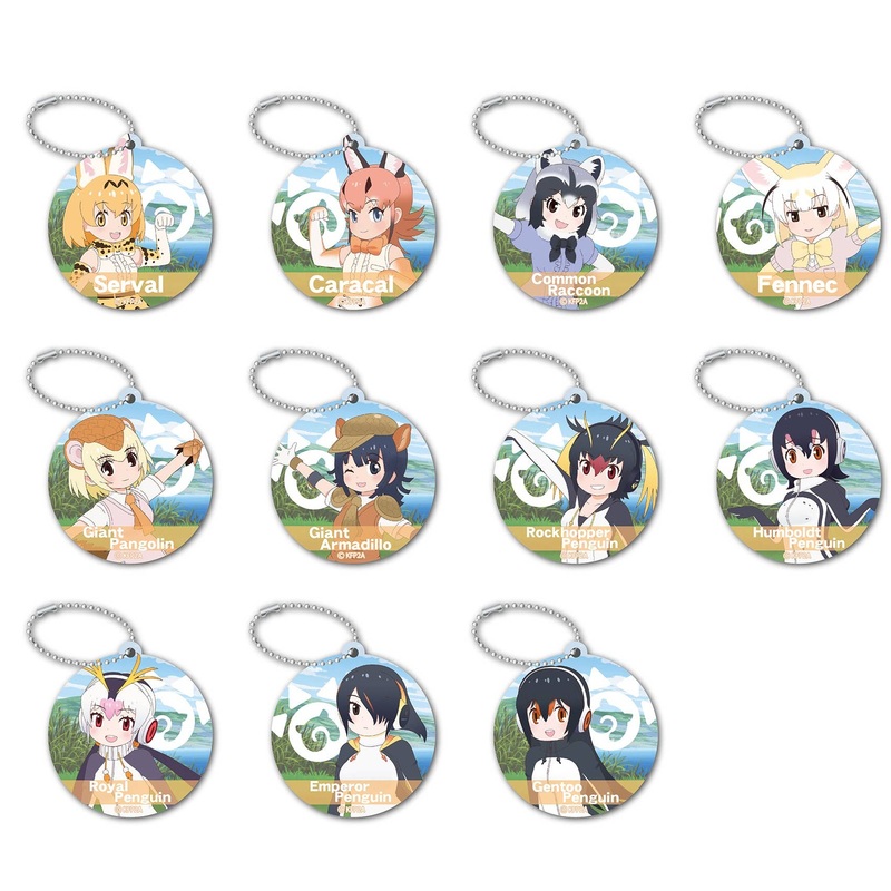 Kemono Friends 2: Yawaraka Trading Acrylic Keychain 1Box (11pcs)