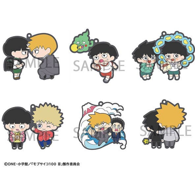 Rubber Mascot Buddy Colle Mob Psycho 100 III: 1Box (6pcs)