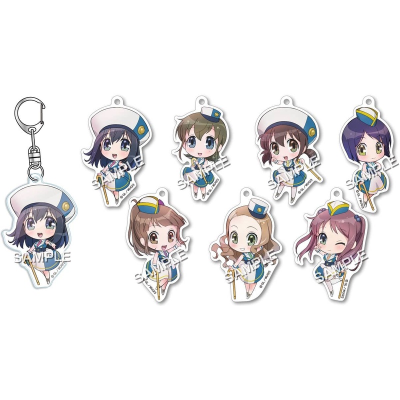 Wake Up, Girls! Acrylic Keychain -Higawari Princess SD Ver:- 1Box (7pcs)