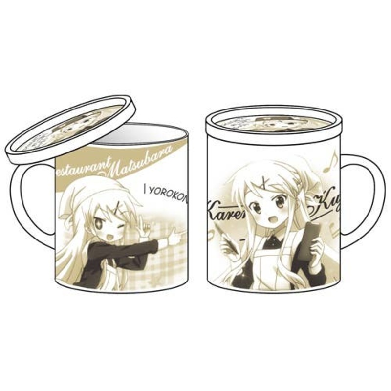 Hello!! Kiniro Mosaic Mug Cup with Cover Waitress Karen