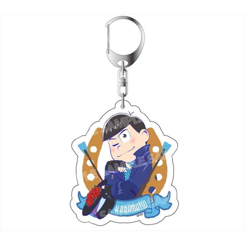 Osomatsu-san: Acrylic Keychain Horse Racing Sextuplets Formal Wear ver. Karamatsu