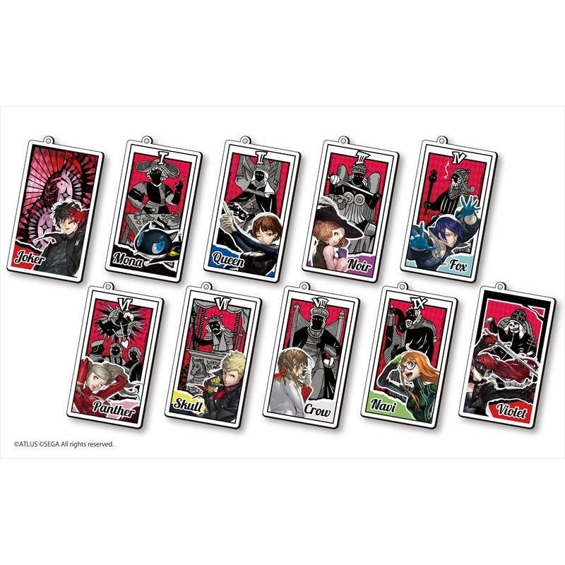 Persona 5 Royal: Tarot Acrylic Keychain: 1Box (10pcs)