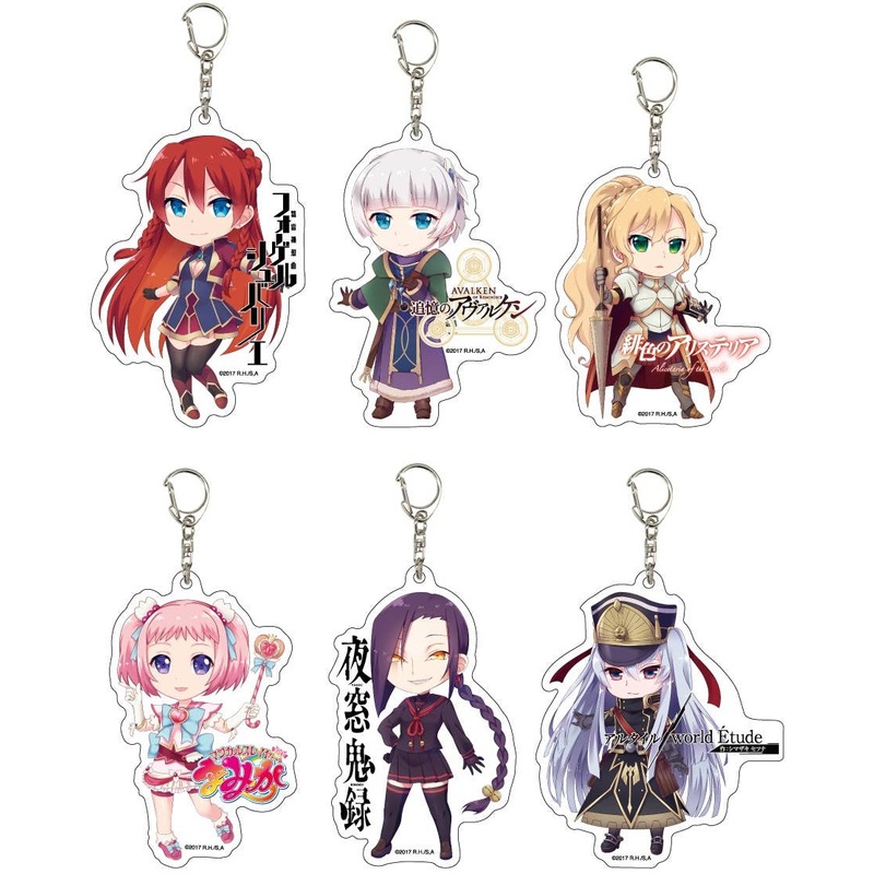Re:Creators Acrylic Keychain 01: 1Box (6pcs)