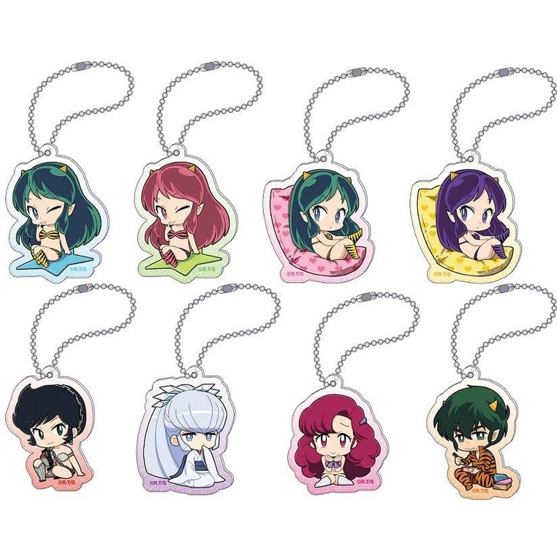 Rumic Collection Pukkuri Acrylic Keychain Collection: 1Box (8pcs)