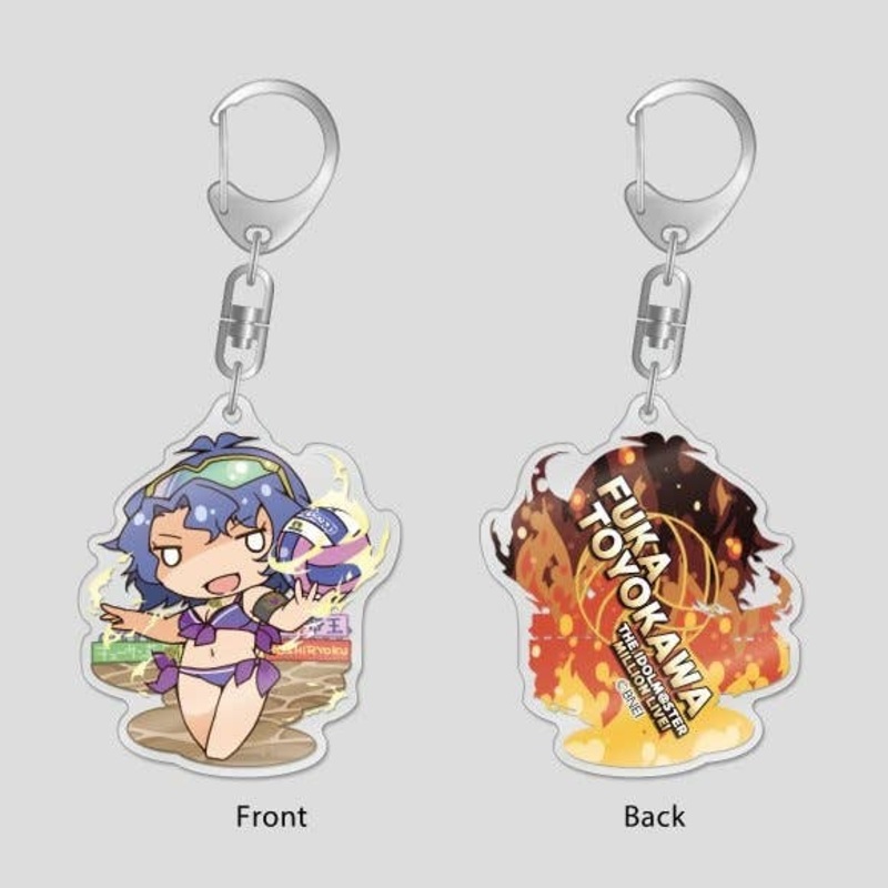 The Idolmaster Million Live!: ChimaDol Acrylic Keychain Fuka Toyokawa Super Beach Volleyball Ver.