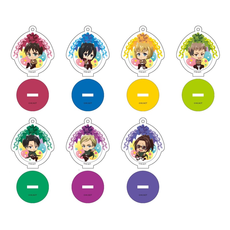 TV Anime Attack on Titan Season 3: Petit Balloon Acrylic Keychain Collection 1Box 7pcs