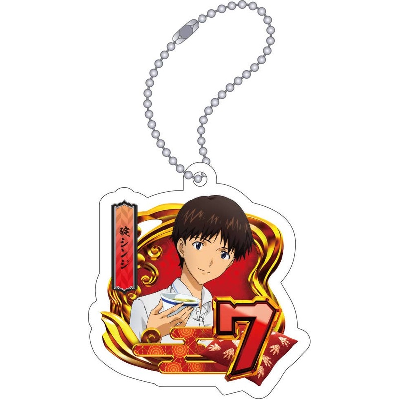 Evangelion: Acrylic Key Chain / Ryokan Pattern (7/Shinji Ikari) Godzilla Vs. Evangelion: Second Impact G