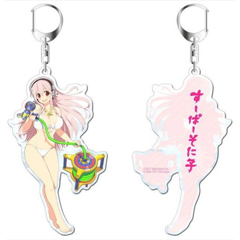 Senran Kagura: Peach Beach Splash Acrylic Keychain (Super Sonico)