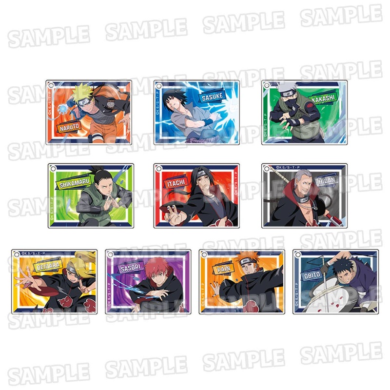 TV Anime Naruto Shippuden: Original Acrylic Key Chain Collection [Training Ver.]: 1Box (10pcs)