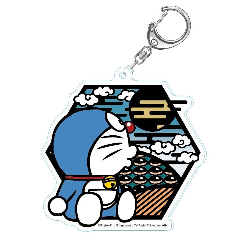 Doraemon: Paper Cutting Series Acrylic Keychain Doraemon C Sitting
