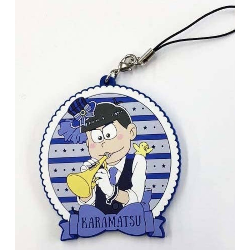 Osomatsu-san (Newly Drawn) Brass Band Matsu Rubber Strap Karamatsu