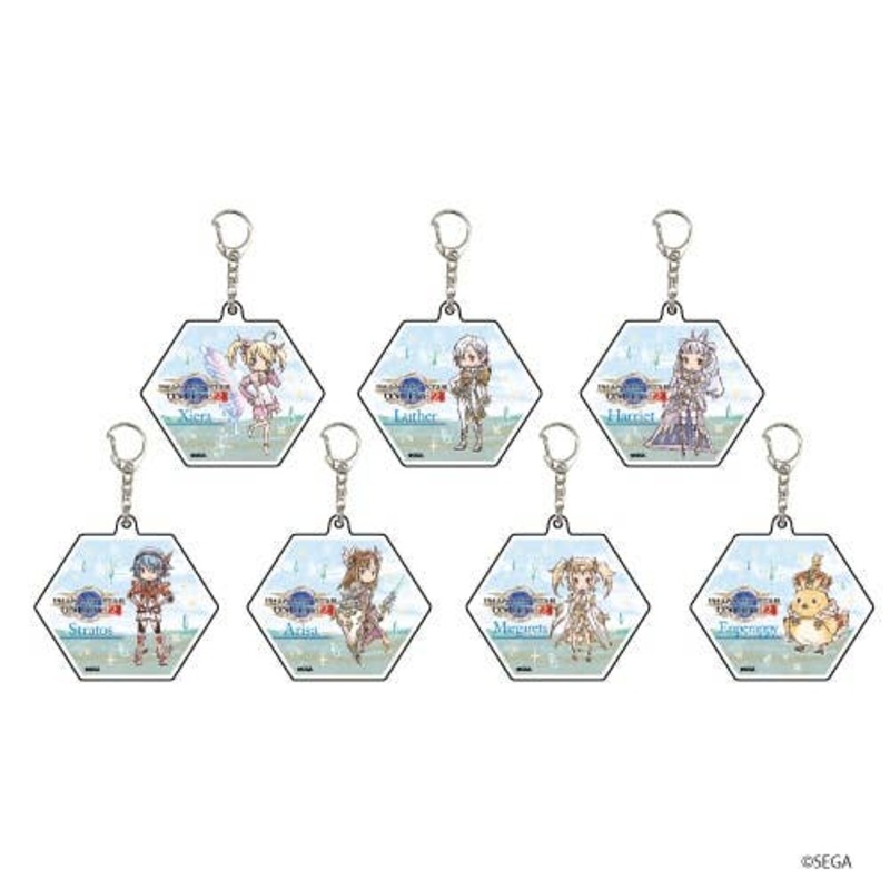 Phantasy Star Online 2: Acrylic Keychain 01 EPISODE5 Ver. (GraffArt) 1Box (7pcs)