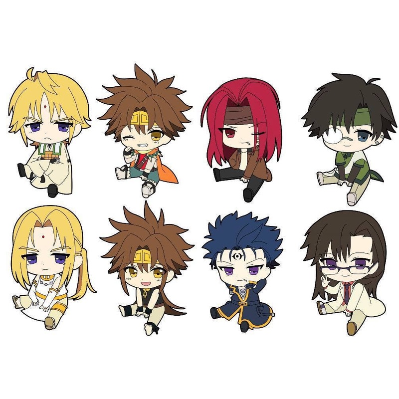 Saiyuki Reload Blast Petanko Trading Rubber Strap 1Box 8pcs