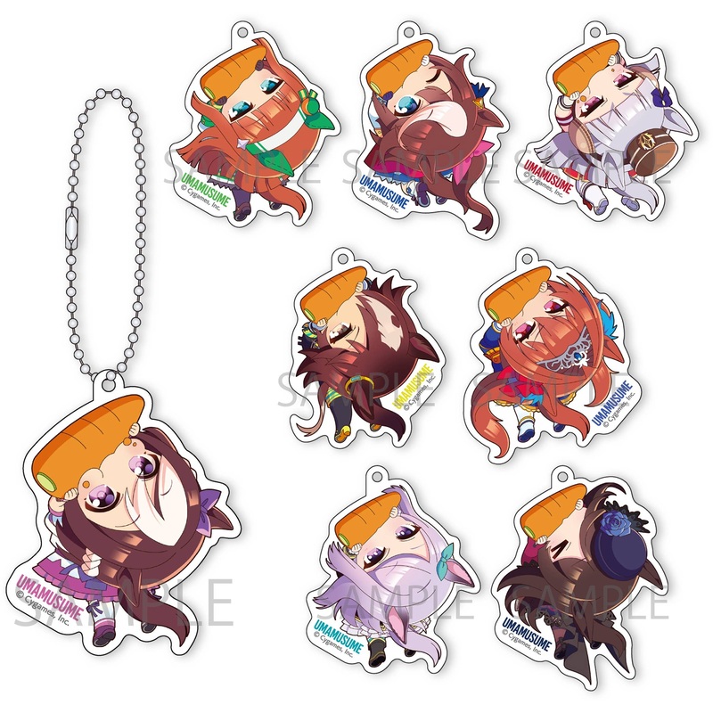 Uma Musume Pretty Derby: Kapurikko Acrylic Keychain Collection 1Box 8pcs