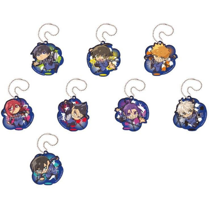 BLUE LOCK: Pyon Colle Acrylic Keychain: 1Box (8pcs)