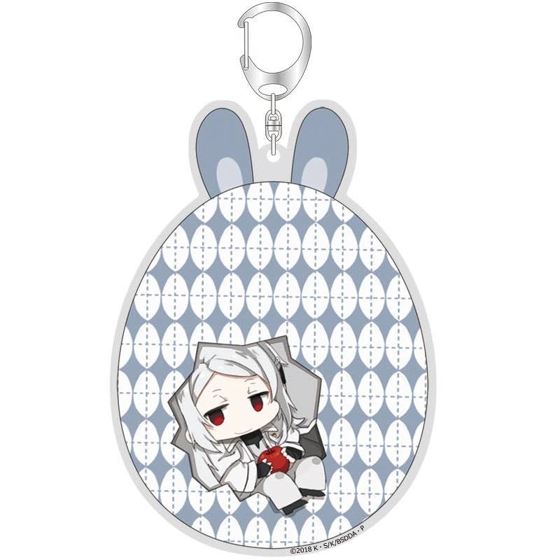 Bungo Stray Dogs: Dead Apple: Piyotto Rabbit Acrylic Keychain Tatsuhiko Shibusawa