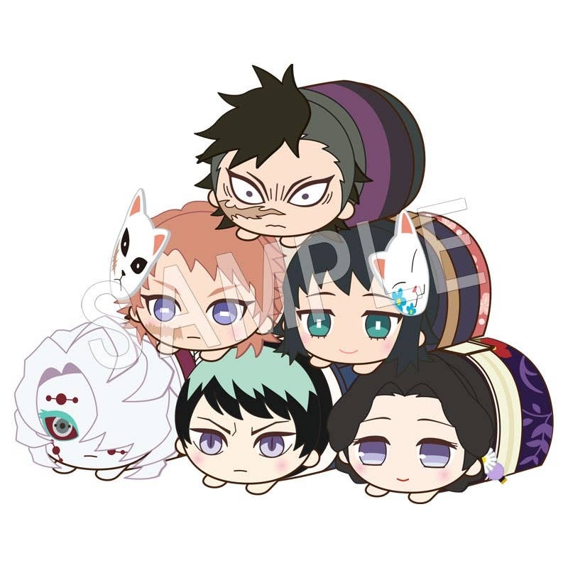 Demon Slayer: Kimetsu no Yaiba: Mochikororin 3 Plush Toy Mascot 1Box 6pcs
