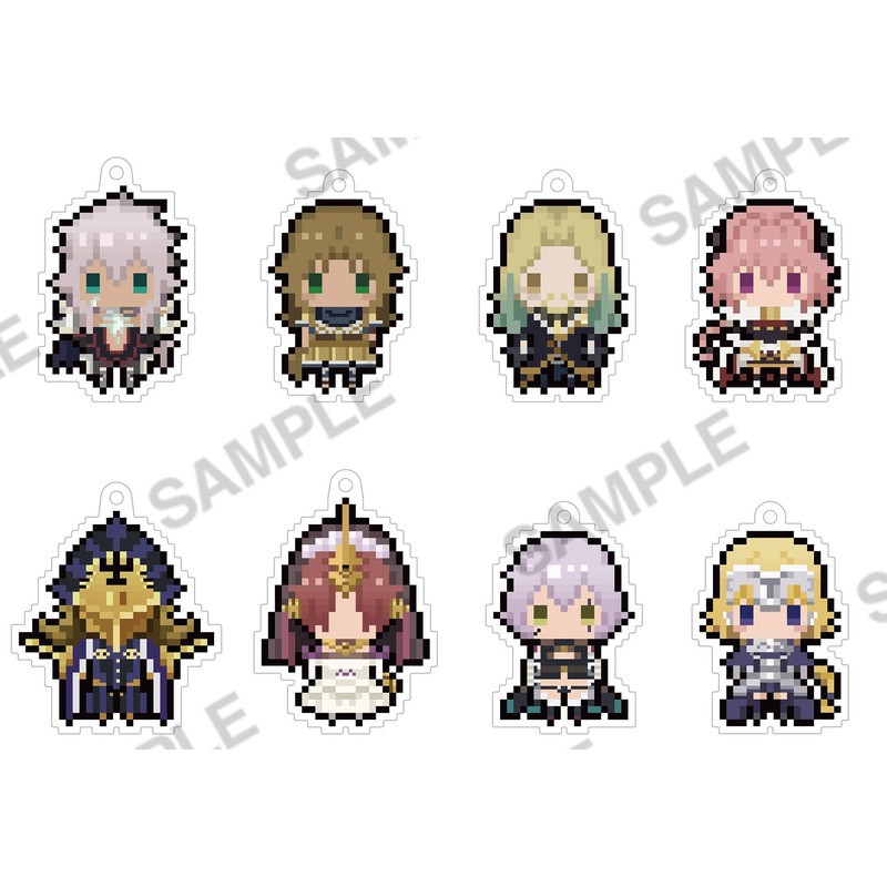 Fate/Apocrypha: Puchipuchibitto Strap Collection ver.black: 1Box (8pcs)