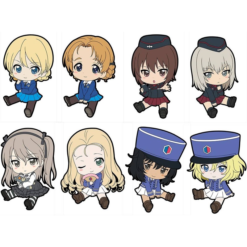 Girls und Panzer das Finale: Petanko Trading Rubber Strap Vol.2: 1Box (8pcs)