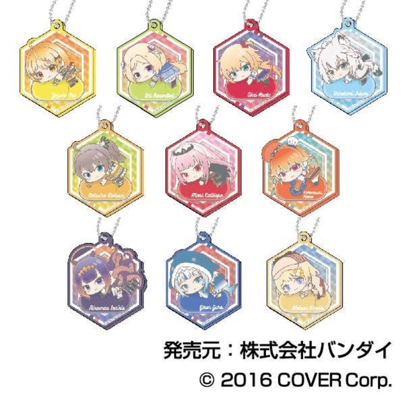 hololive production: hug meets Kiratto Decofra Acrylic Keychain B BOX: 1Box (10pcs)