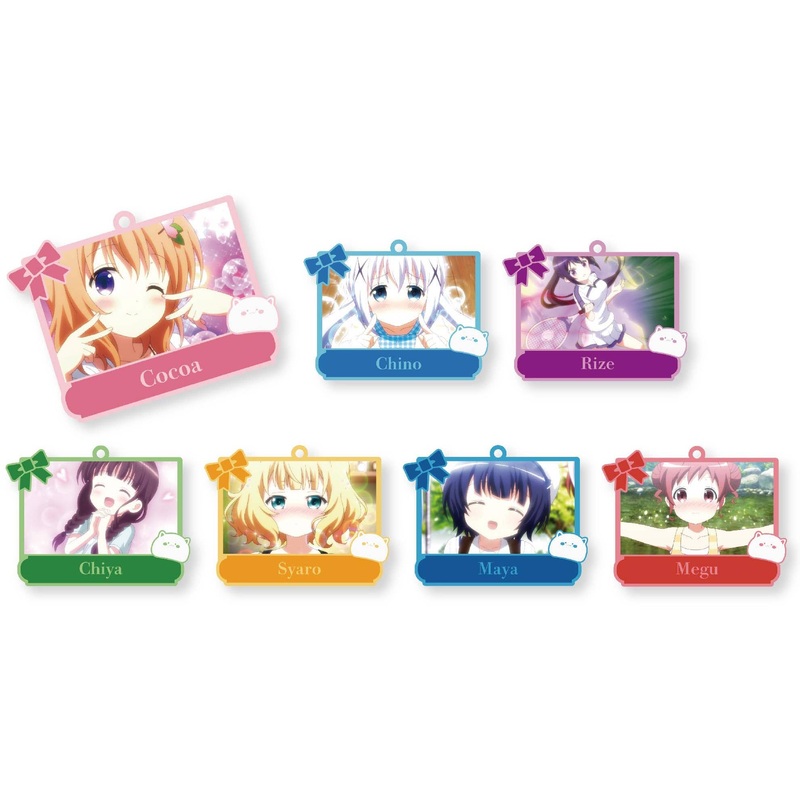 Is the Order a Rabbit??: Trading Rubber Keychain 1Box 7pcs