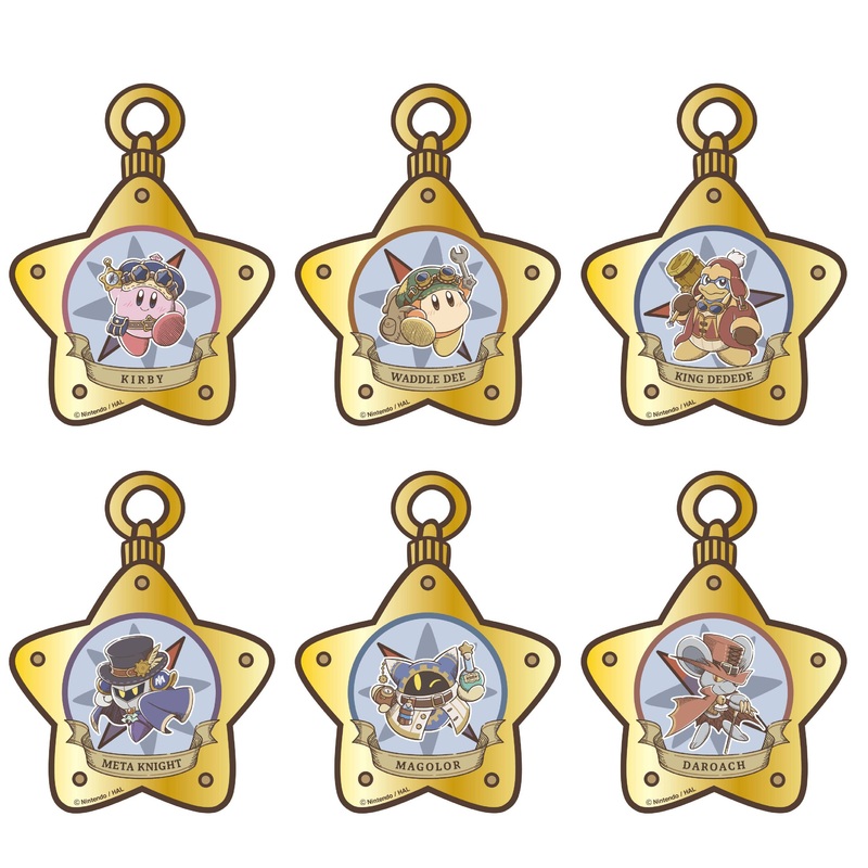 Kirby: Kirby's Dreamy Gear Compass-Shaped Acrylic Keychain 1Box (6pcs)