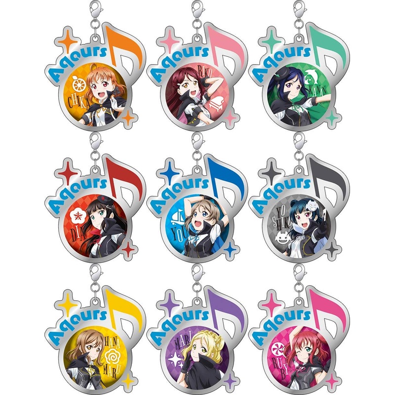 Love Live! Sunshine!! (Anime Ver.): Metal Charm Collection: Phantom Thief Ver. 1Box 9pcs