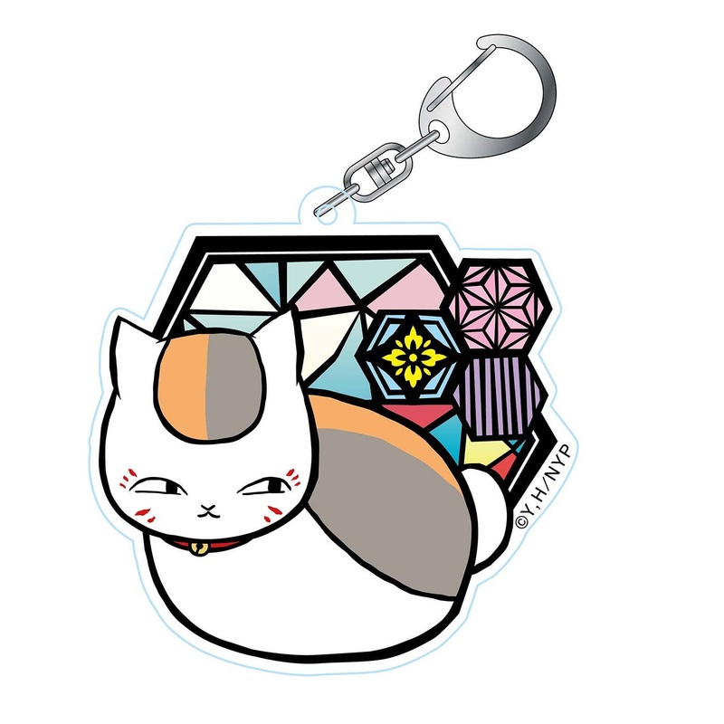 Natsume's Book of Friends Paper Cutting Series Acrylic Keychain -Japanese Modern- Nyanko-sensei H Kikkou Pattern