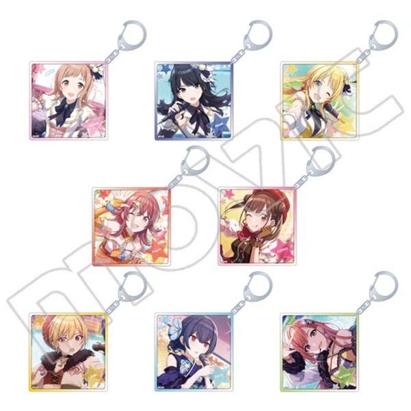 The Idolmaster Shiny Colors: Acrylic Keychain Collection A 1Box 8pcs
