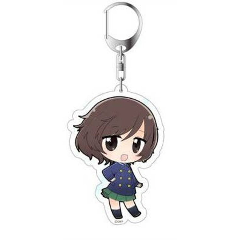 Girls und Panzer: Acrylic Keychain P Coat Yukari Akiyama