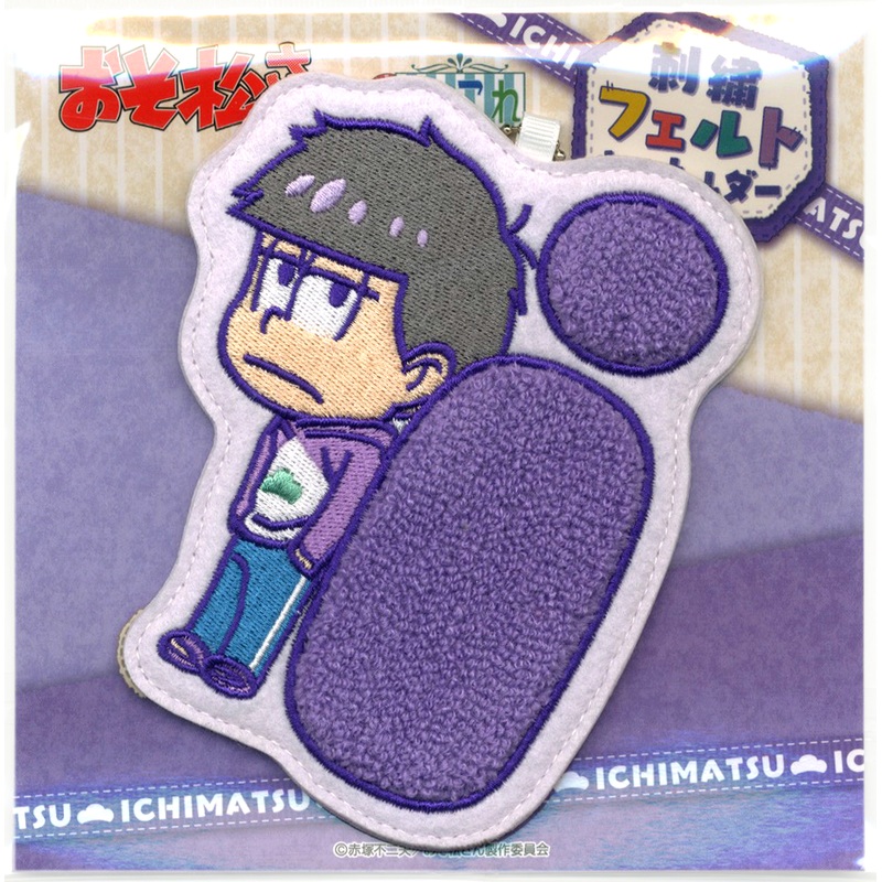 Osomatsu-san Ruccolle Embroidery Felt Keychain Ichimatsu