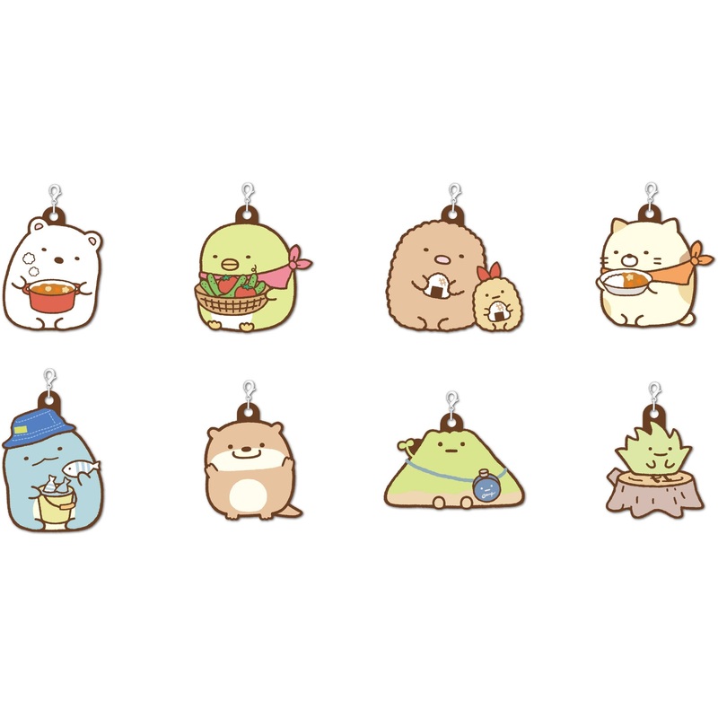 Sumikko Gurashi: -Kawauso to Sumikko Camp- Rubber Charm: 1Box (8pcs)