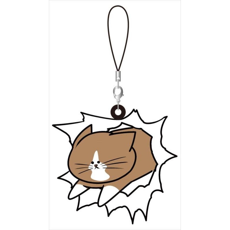 Tsuyoshi Kounoike & His Cat Named Ponta Nyaaaan!: Ponta Rubber Strap C Barii