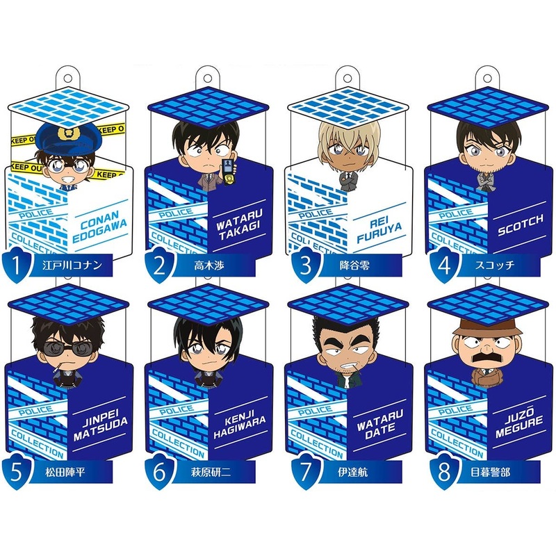 Detective Conan Character Box Vol.6 Police Collection: 1Box (8pcs)