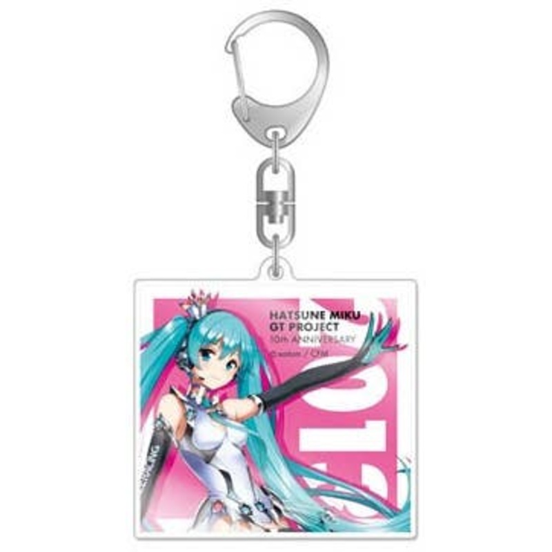 Hatsune Miku Racing Ver. 2013 Acrylic Keychain 10th Anniversary Design #1