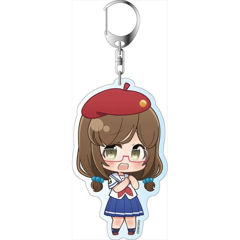 High School Fleet: Big Keychain Puni Chara Momo Aoki