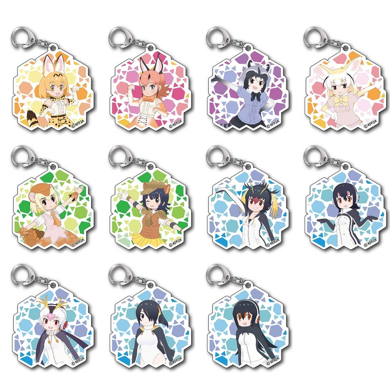 Kemono Friends 2: Tobi-chara Trading Acrylic Keychain 1Box (11pcs)