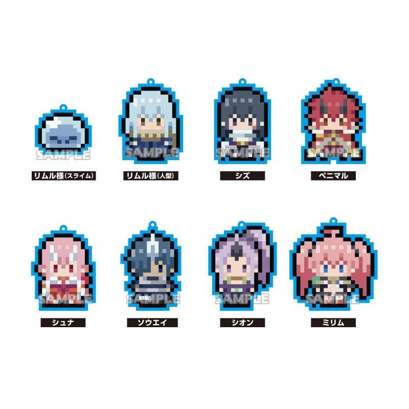 That Time I Got Reincarnated as a Slime: Chara Dot Rubber Strap 1Box 8pcs