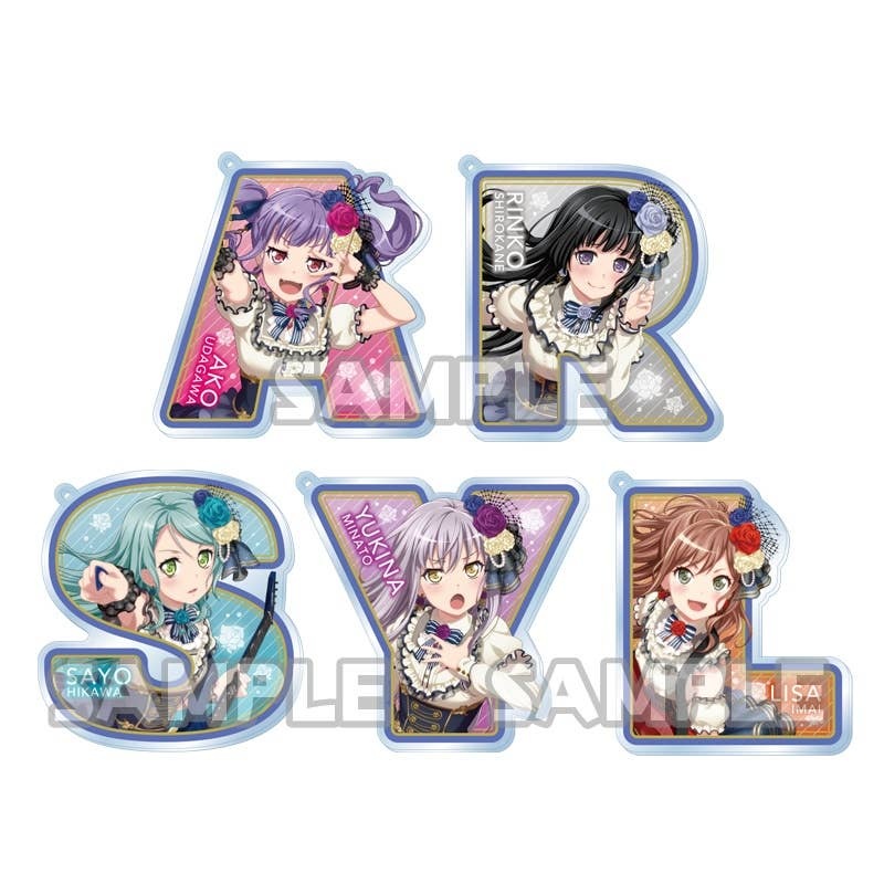 BanG Dream! Girls Band Party!: Trading Initial Acrylic Keychain Roselia 1Box 10pcs