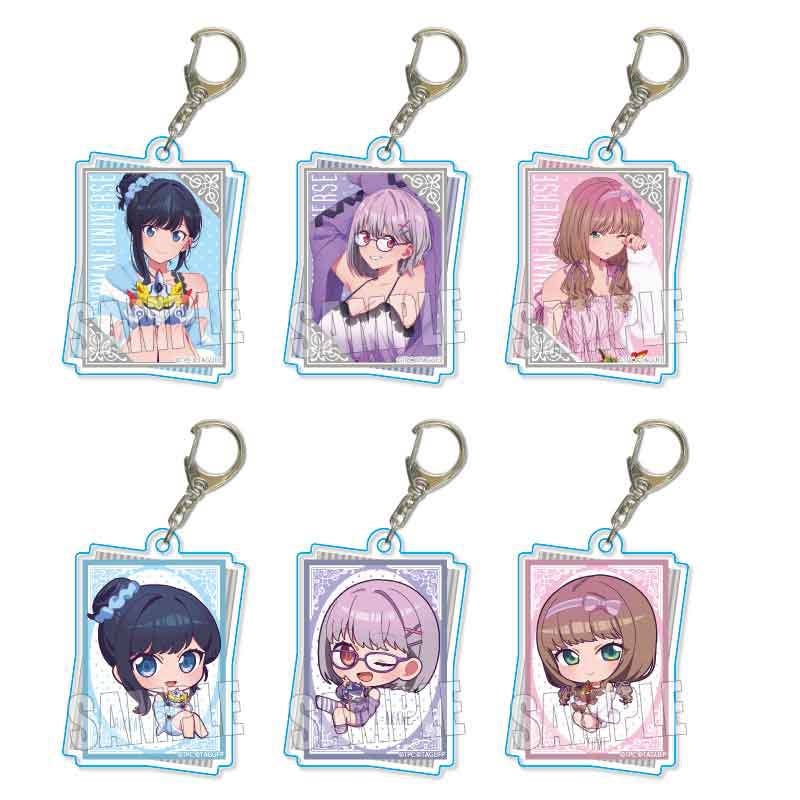 GRIDMAN UNIVERSE: Trading Acrylic Keychain / Relax ver. 1Box 6pcs