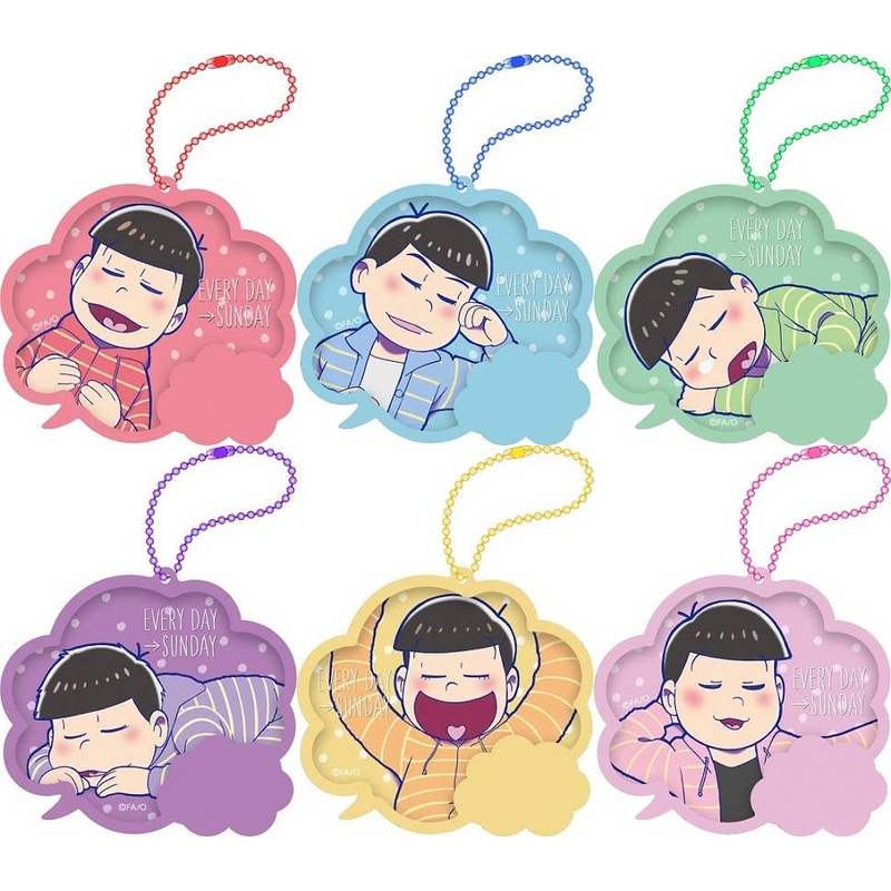 Osomatsu-san: Big Acrylic Keychain with Frame Collection: 1Box (6pcs)